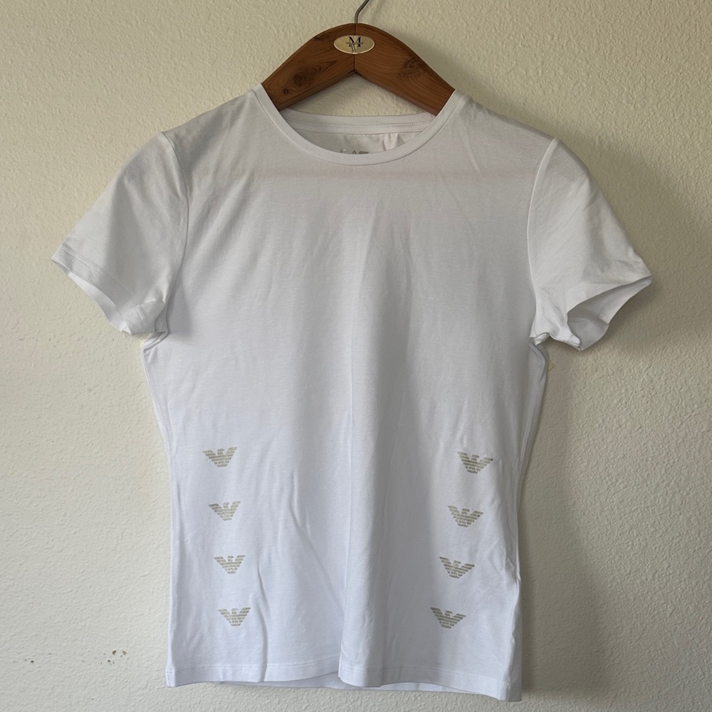 Emporio Armani White Short Sleeve Tee